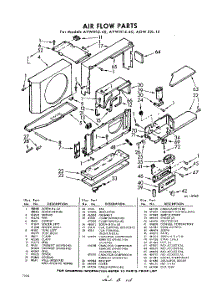 04 - Section parts for Whirlpool Air Conditioner AVWH1040 / from AppliancePartsPros.com