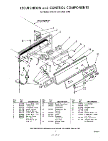 07 - Escutcheon And Control parts for Whirlpool Ice Machine CHCS51AE / from AppliancePartsPros.com