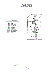 08 - Pump parts for Whirlpool Washer CDA1700W0 / from AppliancePartsPros.com