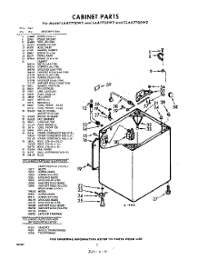 02 - Cabinet parts for Whirlpool CLAA7700W2 / from AppliancePartsPros.com