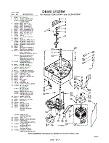 03 - Drive parts for Whirlpool Washer CDA1700W1 / from AppliancePartsPros.com