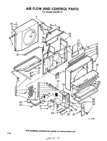 02 - Airflow And Control parts for Whirlpool Air Conditioner AXL28031 / from AppliancePartsPros.com