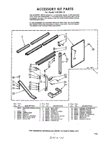 05 - Accessory Kit parts for Whirlpool Air Conditioner AXL28031 / from AppliancePartsPros.com