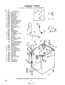 02 - Cabinet parts for Whirlpool Washer CFA2000W0 / from AppliancePartsPros.com