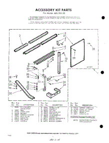 06 - Accessory Kit parts for Whirlpool Air Conditioner AXL31030 / from AppliancePartsPros.com