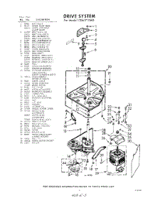 03 - Drive parts for Whirlpool Washer CDA1710W0 / from AppliancePartsPros.com