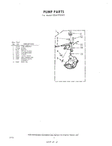 08 - Pump parts for Whirlpool Washer CDA1710W0 / from AppliancePartsPros.com