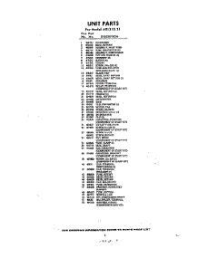 03 - Section parts for Whirlpool Air Conditioner AXL31031 / from AppliancePartsPros.com