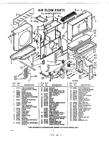 04 - Air Flow parts for Whirlpool Air Conditioner AXL31031 / from AppliancePartsPros.com