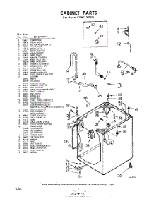 02 - Cabinet parts for Whirlpool Washer CDA1750W0 / from AppliancePartsPros.com