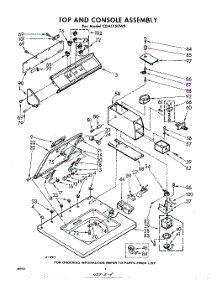 04 - Top And Console parts for Whirlpool Washer CDA1750W0 / from AppliancePartsPros.com