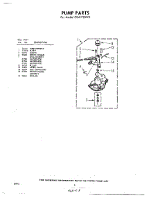08 - Pump parts for Whirlpool Washer CDA1750W0 / from AppliancePartsPros.com