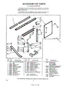 04 - Section parts for Whirlpool Air Conditioner AXL32030 / from AppliancePartsPros.com