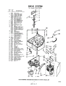 03 - Drive parts for Whirlpool Washer CDA1750W1 / from AppliancePartsPros.com