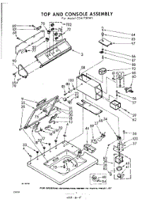 04 - Top And Console parts for Whirlpool Washer CDA1750W1 / from AppliancePartsPros.com