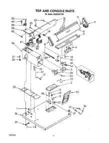 03 - Top And Console parts for Whirlpool Dryer CE2950XYG0 / from AppliancePartsPros.com