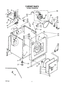 04 - Cabinet parts for Whirlpool Dryer CE2950XYG0 / from AppliancePartsPros.com