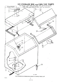 10 - Ice Storage Bin And Bin Top parts for Whirlpool CCH470AE2 / from AppliancePartsPros.com
