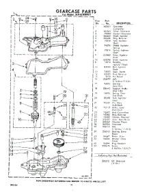 10 - 362901 Gear Case parts for Whirlpool Washer CFA2000W5 / from AppliancePartsPros.com