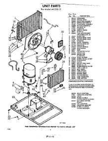 02 - Section parts for Whirlpool Air Conditioner AXL32031 / from AppliancePartsPros.com