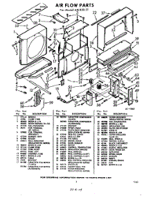 03 - Section parts for Whirlpool Air Conditioner AXL32031 / from AppliancePartsPros.com