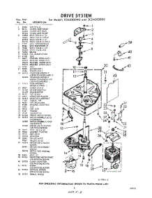 03 - Drive parts for Whirlpool Washer CDA2000G0 / from AppliancePartsPros.com