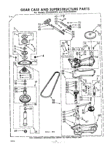 06 - 365012 Gear Case And Superstructure parts for Whirlpool Washer CDA2000G0 / from AppliancePartsPros.com