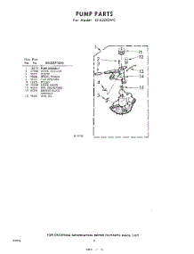 08 - Pump parts for Whirlpool Washer CFA2010W0 / from AppliancePartsPros.com