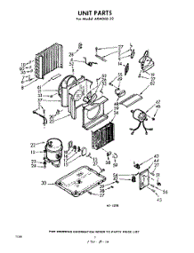 02 - Section parts for Whirlpool Air Conditioner AXM06022 / from AppliancePartsPros.com