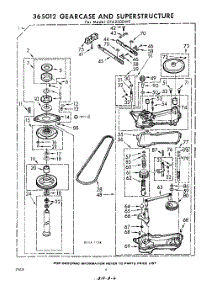 06 - Gear Case And Superstructure parts for Whirlpool Washer CFA2500W0 / from AppliancePartsPros.com