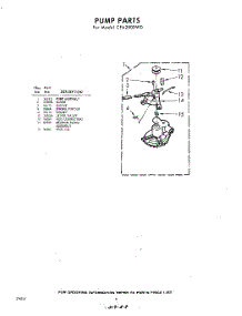 08 - Pump parts for Whirlpool Washer CFA2500W0 / from AppliancePartsPros.com