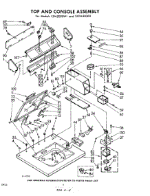 04 - Top And Console parts for Whirlpool Washer CDA2000W1 / from AppliancePartsPros.com