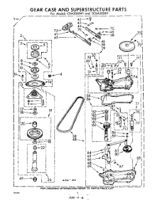 06 - Gear Case And Superstructure parts for Whirlpool Washer CDA2000W1 / from AppliancePartsPros.com