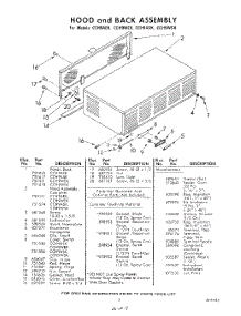 09 - Hood And Back , Lit / Optional parts for Whirlpool CCH9AEK / from AppliancePartsPros.com