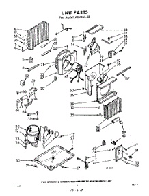 02 - Section parts for Whirlpool Air Conditioner AXM06023 / from AppliancePartsPros.com