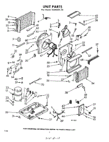 02 - Section parts for Whirlpool Air Conditioner AXM06024 / from AppliancePartsPros.com
