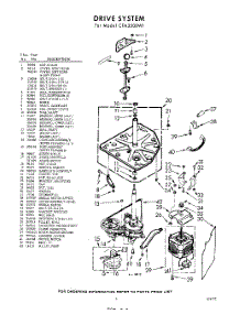 03 - Drive parts for Whirlpool Washer CFA2500W1 / from AppliancePartsPros.com