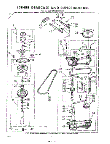 06 - 358488 Gear Case And Superstructure parts for Whirlpool Washer CFA2500W1 / from AppliancePartsPros.com