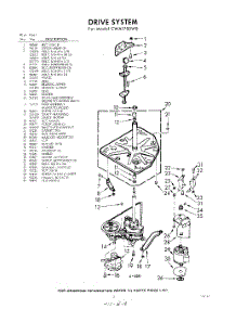 03 - Drive parts for Whirlpool Washer CWA1700W0 / from AppliancePartsPros.com
