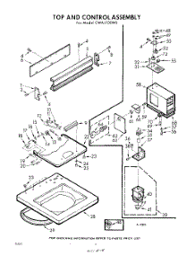 04 - Top And Control parts for Whirlpool Washer CWA1700W0 / from AppliancePartsPros.com
