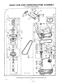06 - Gear Case And Superstructure parts for Whirlpool Washer CWA1700W0 / from AppliancePartsPros.com