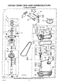 08 - Gear Case And Superstructure parts for Whirlpool Washer CFA2500W3 / from AppliancePartsPros.com