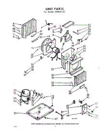 02 - Section parts for Whirlpool Air Conditioner AXM06123 / from AppliancePartsPros.com