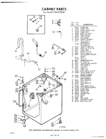 02 - Cabinet parts for Whirlpool Washer CWA1700W1 / from AppliancePartsPros.com