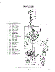 03 - Drive parts for Whirlpool Washer CWA1700W1 / from AppliancePartsPros.com
