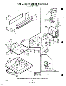 04 - Top And Control parts for Whirlpool Washer CWA1700W1 / from AppliancePartsPros.com