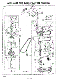 06 - Gear Case And Superstructure parts for Whirlpool Washer CWA1700W1 / from AppliancePartsPros.com