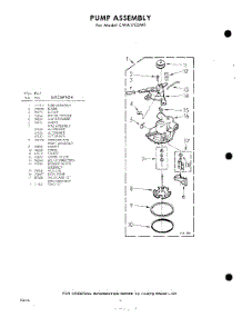 08 - Pump parts for Whirlpool Washer CWA1700W1 / from AppliancePartsPros.com