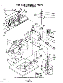 02 - Top And Console parts for Whirlpool Washer CFA2500W4 / from AppliancePartsPros.com