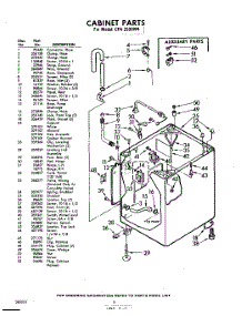 06 - Cabinet parts for Whirlpool Washer CFA2500W4 / from AppliancePartsPros.com